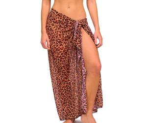 Kiniki Paréo de Plage Transbronzant pour Femme - Cheetah