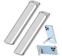 Kinizuxi Aluminium Support Téléphone 2Pack,Ajustable Support Telephone Bureau Vertical et Horizontal Compatible pour téléphone Portable,Bureau, d'autres Smartphones iPad,Tablets et Plus-Argent