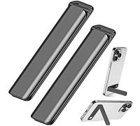 Kinizuxi Aluminium Support Téléphone 2Packs，Ajustable Support Telephone Bureau Vertical et Horizontal Compatible pour téléphone Portable,Bureau, d'autres Smartphones iPad,Tablets et Plus-Noir