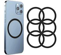 Kinizuxi Anneau Magnétique 6Pcs, Autocollant Magnétique Compatible avec Mag Safe, Kit de Conversion Magnétique Universel pour iPhone Séries 15/14/13/12/11/X, Galaxy Série S23/S22/S21/S20/S10- Noir