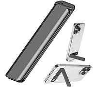 Kinizuxi Support de Téléphone Portable de Table en Aluminium Vertical et Horizontal Ultra Mince, Support de Téléphone Portable à Angle réglable pour Accessoires de Smartphone iPhone Samsung - Noir