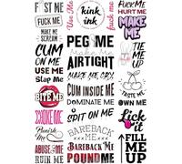 Kink Ink - 30 Sexy Naughty Temporary Tattoo Kinky Adult Fake Sticker