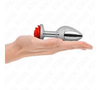 Kink - plug anal rose rouge taille l