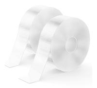 kinkaivy Double Face Extra Fort, 10 Mètres Nano Ruban Adhésif Double Face Puissant, Sans Traces, Transparent Amovible Adhésif pour Bureaux, Maison, Fixant, DIY, Extérieur, 2,5cm Largeur
