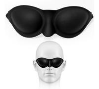 KINKIMISTINA Masque de sommeil profilé 3D avec sangle réglable Noir