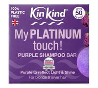 KinKind PurpleShampoing Solid Platinum Touch Bar for Blond, Silver and White Hair Natural Travel Solid Shampoo