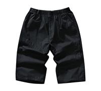KINKOCCL Short cargo tendance décontracté pour homme avec plusieurs poches et fermeture éclair - Grande taille, Noir , XL