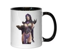 Kinky Mage Pin Up Babe Tasse à thé et café en céramique Noir