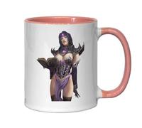 Kinky Mage Pin Up Babe Tasse à thé et café en céramique Rose