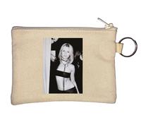 Kinky Seductive Girl Pop Art Acteur Chanteur étoile célèbre modèle collier ras du cou chaîne porte-clés porte-monnaie Beige