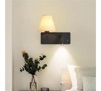 KINLAMS Applique Murale d'intérieur Moderne USB, Mampe de Chevet, de Lecture, LED,Pour Chambre à Coucher, Salle d'étude, Projecteur Avec Interrupteur D'éclairage Lampes de lecture murales (Droite)