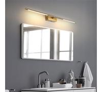 KINLAMS Moderne LED Salle De Bain Vanité Applique Murale Miroir Avant LumièRe Applique Murale Pour Chambre éTude Maquillage Miroir Lampe Or Applique Murale éClairage Nordique (80CM)