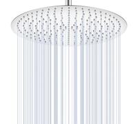 KINLIV Pomme de douche ronde de 40,6 cm en acier inoxydable 304, entièrement en métal avec 230 buses en silicone