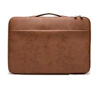 Kinmac - Housse de protection à 360° étanche avec poignée pour ordinateurs portables 12"-13,3", Surface Pro, MacBook Pro 13", MacBook 12,9", MacBook Air 12" Retina et iPad Pro 13,3" (café PU)