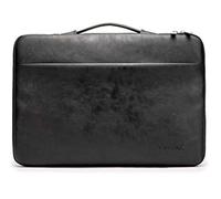 Kinmac - Housse de protection à 360° étanche avec poignée pour ordinateurs portables 12"-13,3", Surface Pro, MacBook Pro 13", MacBook 12,9", MacBook Air 12" Retina et iPad Pro 13,3" (noir PU)