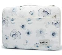 Kinmac - Housse de protection à 360° étanche avec poignée pour ordinateurs portables, LG Gram 16" et ordinateurs portables 15"-15,6" (fleurs à l’encre chinoise)