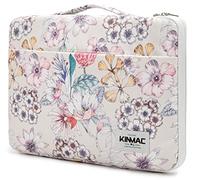 Kinmac Housse de Protection intégrale rembourrée à 360° résistante à l'eau pour Ordinateur Portable MacBook Air/Pro 13",iPad Pro 11" et Ordinateur Portable 12 Pouces-13.3 Pouces (Floral)