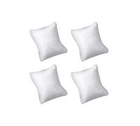 KINMINGZHU Lot de 4 petits coussins de montre/bracelets en velours (blanc)