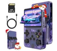 KINMRIS R36S Console de Jeu Portable Rétro, avec Écran IPS de 3,5", 128 Go Plus de 40 000 Jeux, Console de Jeu Portable pour Enfants et Adultes, Prend en Charge Plusieurs Émulateurs (Violet)