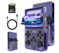 KINMRIS R36S Console de Jeux Rétro, avec Écran IPS de 3,5", 128 Go Plus de 40 000 Jeux, Console de Jeu Portable pour Enfants et Adultes, Prend en Charge Plusieurs Émulateurs (Violet)