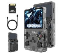 KINMRIS R36S Console de Jeux Rétro, avec Écran IPS de 3,5", 128 Go Plus de 40 000 Jeux, Console de Jeux Portable pour Enfants et Adultes, Prend en Charge Plusieurs Émulateurs (Noir)