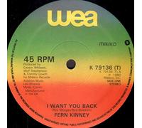 Kinney, Fern - Kinney, Fern I Want You Back 7" WEA K79136 VG/VG 1980 picture sleeve, there is handwritten number on label and 2mm drill hole in label rim