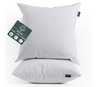 KINNS Protège-Oreiller Imperméable 60x60 - Lot de 2 - 100% Coton avec Couche Imperméable et Certifié Oeko-TEX - Taie d'oreiller 60 x 60 - Anti-acariens et Anti-punaises - Housse Protectrice