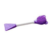 Kinnschrubber pour chat : brosse de nettoyage du menton noir pour chat, brosse de nettoyage en silicone pour chat | Outil de nettoyage avec têtes de brosse en silicone pour gencives