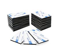 kinoco 20 pcs Autocollants Double Face Extra Forts - Adhésif Puissant pour Maison, Décoration & DIY - Forte Adhésion (5 cm x 3 cm x 3 mm, rectangles)