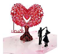 kinoco Carte Pop Up 3D, Saint Valentin & Anniversaire de Mariage, Carte d'anniversaire, épouse, mari, lui, couple; pour mariage, anniversaire romantique, anniversaire, Saint-Valentin