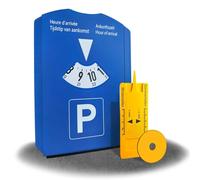 kinoco Disque de Stationnement Zone Bleue Multifonction, Gratte-Givre, Jauge de Pneus, Jeton de Caddie, PVC Durable