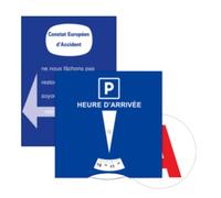 kinoco Kit Conducteur Débutant, Disque de Stationnement Bleu + A Magnétique + Constat Amiable, Accessoires Auto