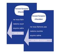 kinoco Lot de 2 Constats Amiables d'Accident Auto Agréés - Formulaire Officiel Valable Toutes Assurances