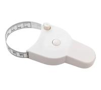 kinoco Mètre ruban pour mesures corporelles - 150 cm - Rétractable - Blanc - Système de verrouillage à bouton-poussoir - Pour mesures corporelles (blanc)