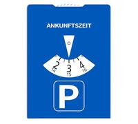 kinoco Parkscheibe aus Pappe, StVO-konform, 11x15 cm - Umweltfreundlich & strapazierfähig für Auto, LKW, Wohnmobile