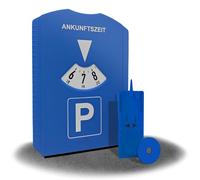 kinoco Parkscheibe mit Eiskratzer - 2 in 1 Parkuhr für Auto und Motorrad INKL. Reifenprofilmesser + Einkaufswagen-Chip | Winter Eiskratzer & Profiltiefenmesser