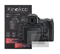 kinokoo 0.25mm 9H Hardness Film de Verre trempé pour Nikon D500 Film de Protection d'écran Crystal Clear Nikon D500 sans Bulles/Anti-Rayures (Paquet de 2)