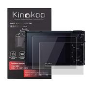 Kinokoo 0.25mm Dureté 9H Verre Trempé Film Compatible DSC-RX100/RX100M2/RX100M3/RX100M4/RX100M5/RX100M6/RX100M7 Appareil Photo Numérique sans Bulles/Anti-Rayures (Paquet de 2)