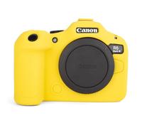kinokoo Coque pour Canon EOS R6 III en silicone souple pour appareil photo sans miroir EOS R6 Mark III, coque de protection intégrale en surface mate avec poignée antidérapante et anti-rayures, jaune