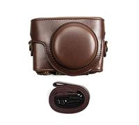 kinokoo Étui en cuir PU pour appareil photo Sony DSC-RX100 VII RX100 VI RX100 V RX100 IV RX100 III RX100 II RX100, café, Rétro
