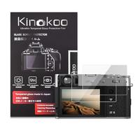 kinokoo Fuji X100V X100VI Protection D'Ecran, 0.25mm Dureté 9H Film Compatible Fujifilm X100VI X100V Appareil Photo Verre Trempé Film Numérique sans bulles/anti-rayures (paquet de 2)