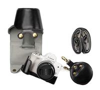 Kinokoo Housse de Protection en Cuir synthétique pour Appareil Photo Canon EOS M50 / EOS M50 Mark II - Étui de Protection pour Objectif de 15 à 45 mm - Noir