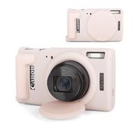 kinokoo Housse pour Canon IXUS 285 HS Accessories, Silicone Étui avec PowerShot IXUS 285 HS(A)/ELPH 360 HS (A) /IXY650 (A) Kamera- Objectif Amovible - Facile à Transporter - Rose Transparent