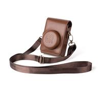 kinokoo Housse pour Ricoh GR/GR II/GR III/IIIx/GR IV, PU Cuir Étui de Protection pour GR Série Appareil Photo en avec bandoulière - Style rétro - Café