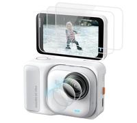 kinokoo Lot de 3 films protecteurs d'écran pour appareil photo Insta360 Go Ultra/Insta 360, 0,25 mm, dureté 9H, film en verre trempé transparent pour Insta360 Go Ultra, avec film en TPU souple