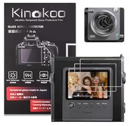 kinokoo protecteur d'écran pour Instax Wide EVO 0,25mm 9h dureté verre trempé de film protection pour instax Wide EVO avec PET souple d'objectif film - résistant aux rayures sans bulles (3+3 Pack)