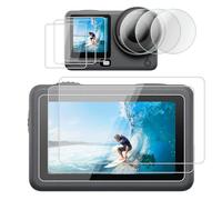 kinokoo Protection d'écran pour DJI Osmo Action 6, dureté 9H en verre trempé 0,25 mm, couverture complète, écran tactile, accessoires d'installation facile pour dji Action 6 [3 + 3 + 3 paquets]