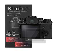 kinokoo X-T4 Protection Ecran, 0.25mm Dureté 9H Verre Trempé Film Compatible Appareil Photo Numérique Fuji XT4 / X-T4 sans bulles/anti-rayures (paquet de 2)