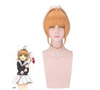 Kinomoto Sakura Cardcaptor Cosplay perruque femmes marron court synthétique cheveux carte Captor Sakura Anime Costume jeu de rôle perruques