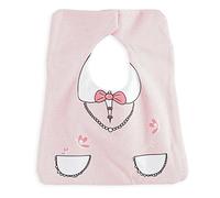 Kinousses Bavoir Fille Mistinguett en Coton Rose